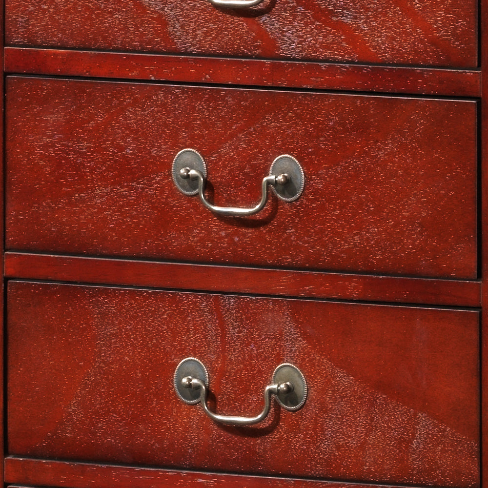 Cherry Particle Board Chest for Bedroom Storage and Guest Room