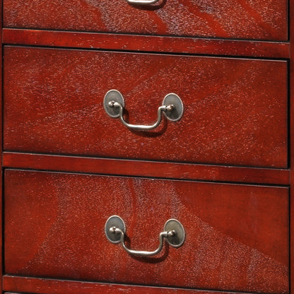 Cherry Particle Board Chest for Bedroom Storage and Guest Room