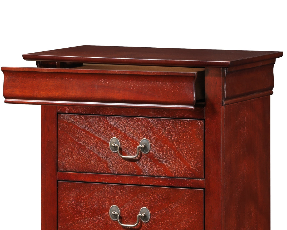 Cherry Particle Board Chest for Bedroom Storage and Guest Room