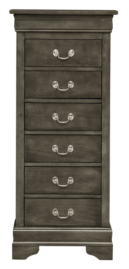 Gray Louis Phillipe Lingerie Chest - 22" Wide for Bedroom
