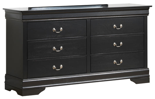 Elegant Traditional Black Storage Dresser