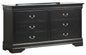 Elegant Traditional Black Storage Dresser