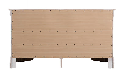 White Particle Board Traditional Dresser for Bedroom Storage