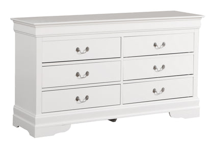 White Particle Board Traditional Dresser for Bedroom Storage