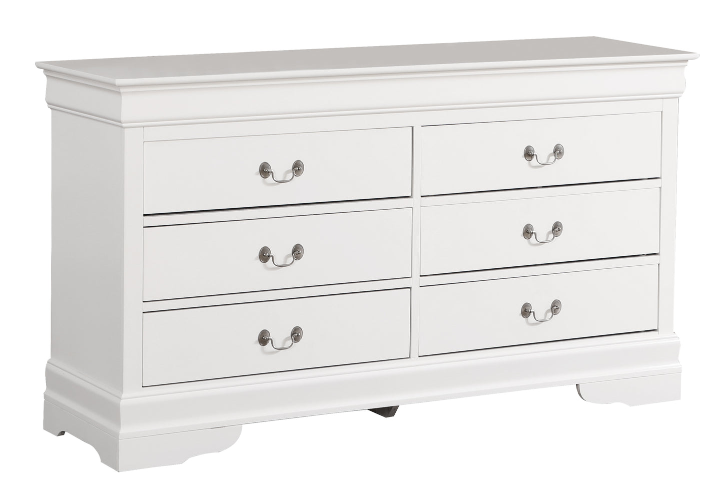 White Particle Board Traditional Dresser for Bedroom Storage