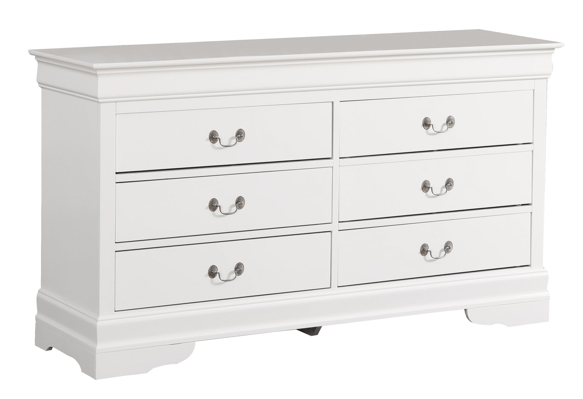 White Particle Board Traditional Dresser for Bedroom Storage