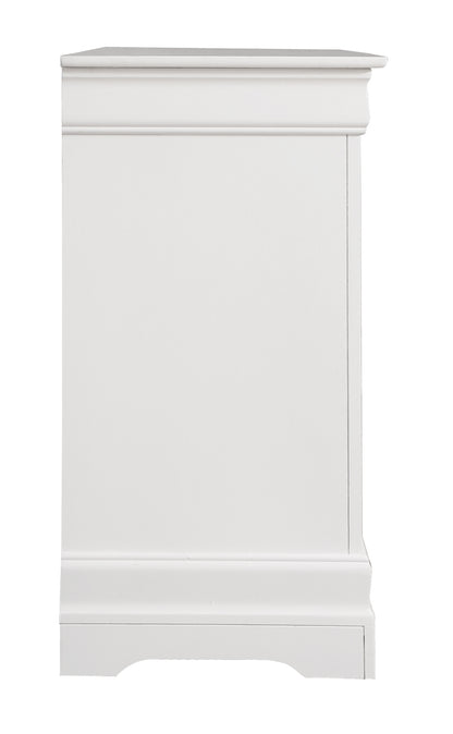 White Particle Board Traditional Dresser for Bedroom Storage