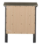 Gray Nightstand with Three Drawers - 24"W x 18"D