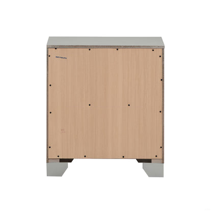 Champagne Finish Nightstand - 26" Height for Bedroom