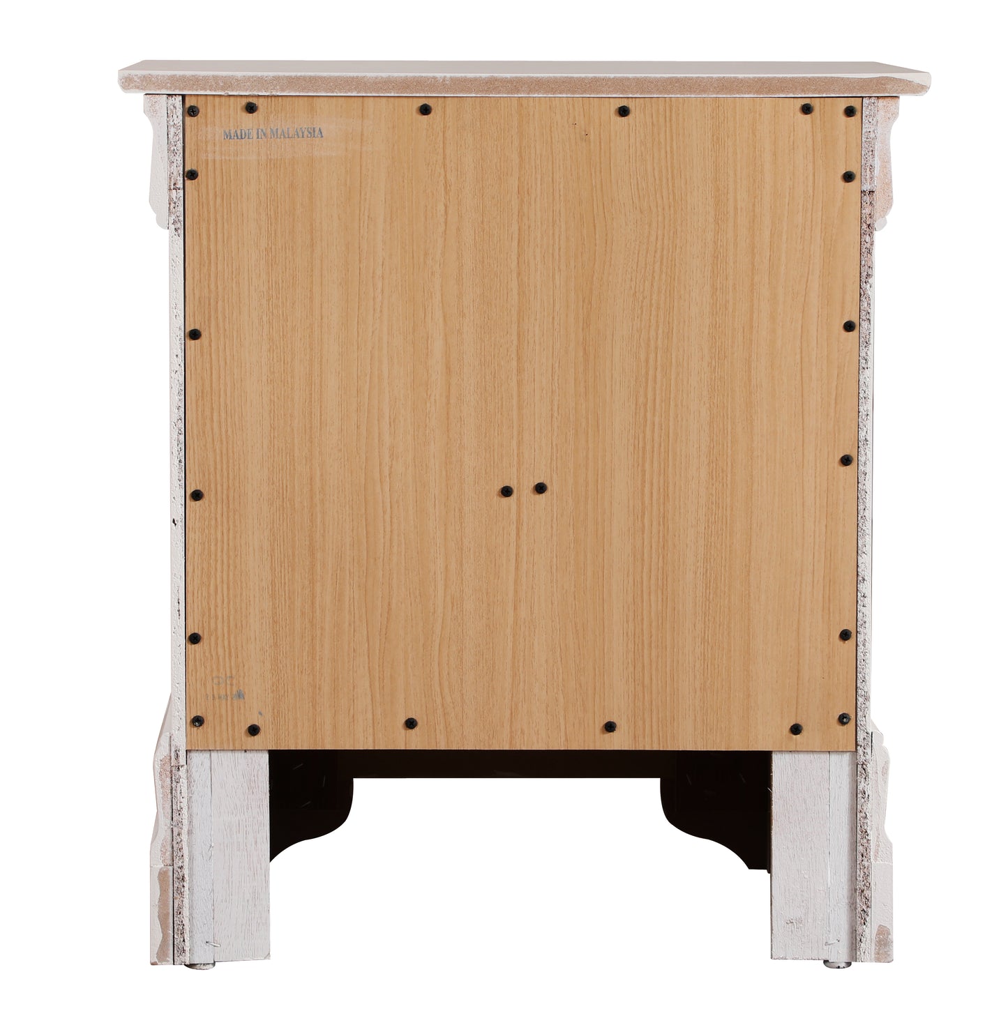 24" White Nightstand - Particle Board Nightstand for Bedroom