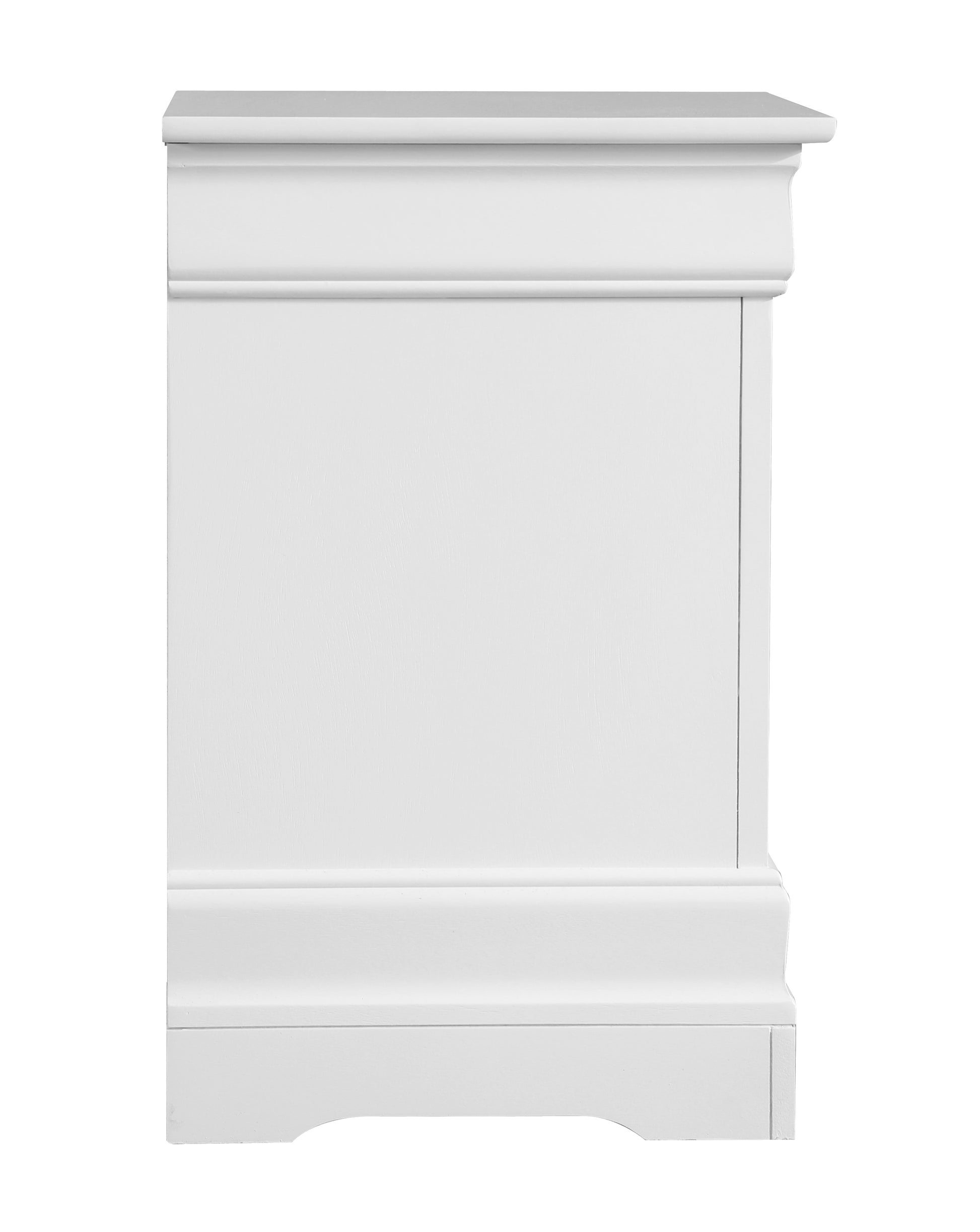 24" White Nightstand - Particle Board Nightstand for Bedroom