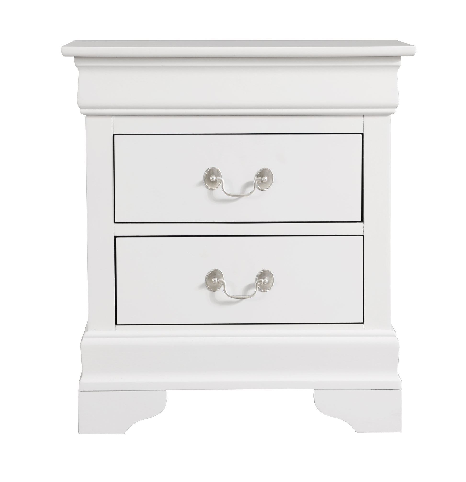 24" White Nightstand - Particle Board Nightstand for Bedroom