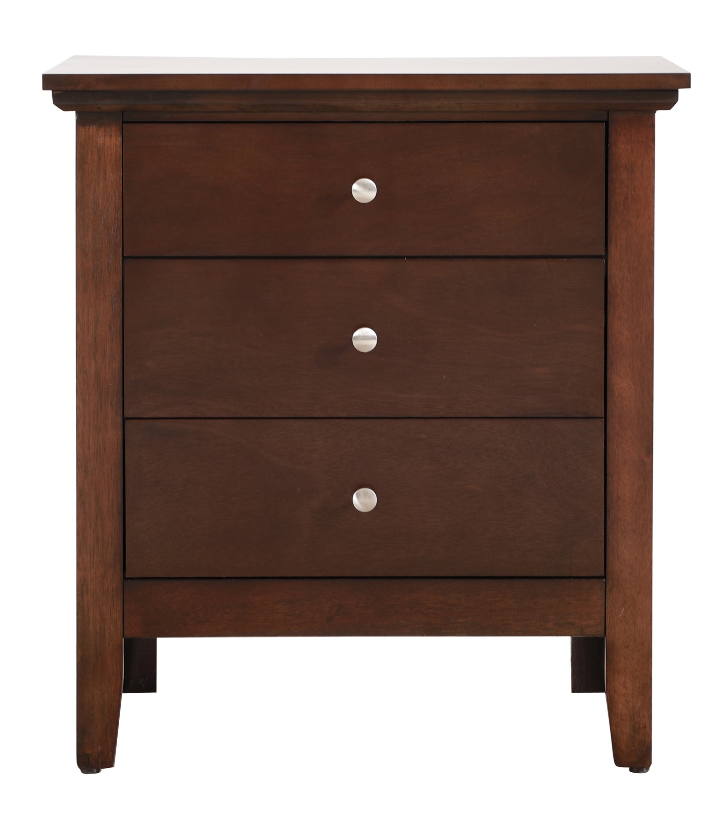 Cappuccino 3 Drawer Nightstand - 24" Wide for Bedroom