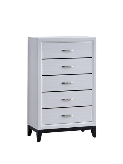 51" White Wood Dresser Chest - Bedroom Storage