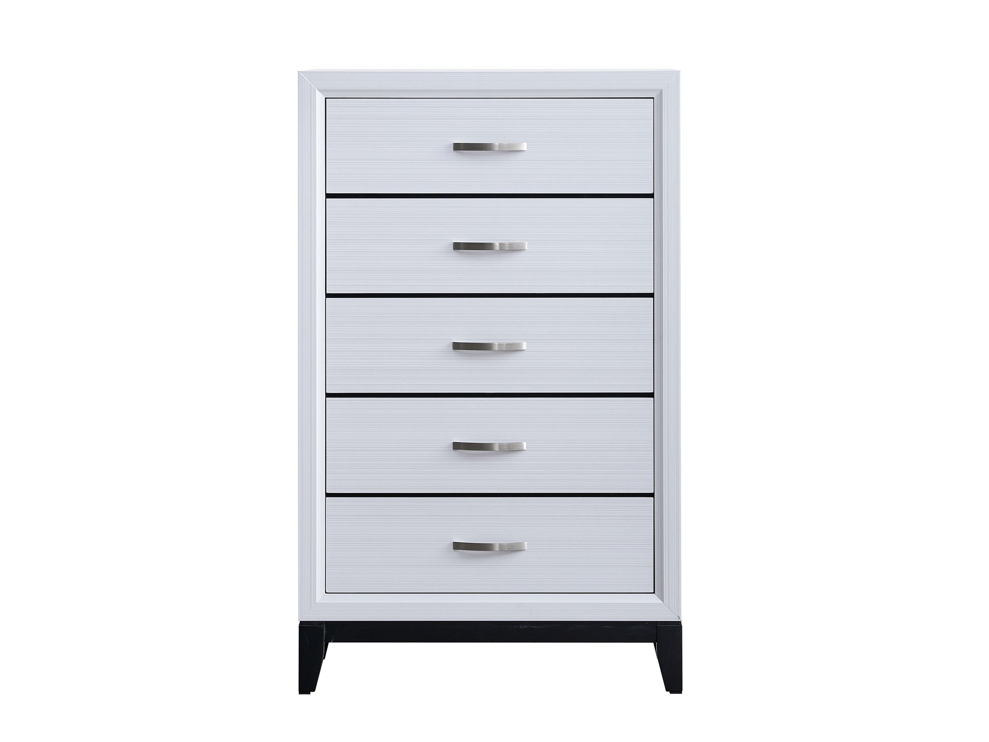 51" White Wood Dresser Chest - Bedroom Storage