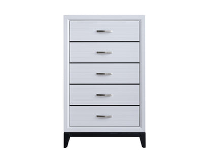 51" White Wood Dresser Chest - Bedroom Storage