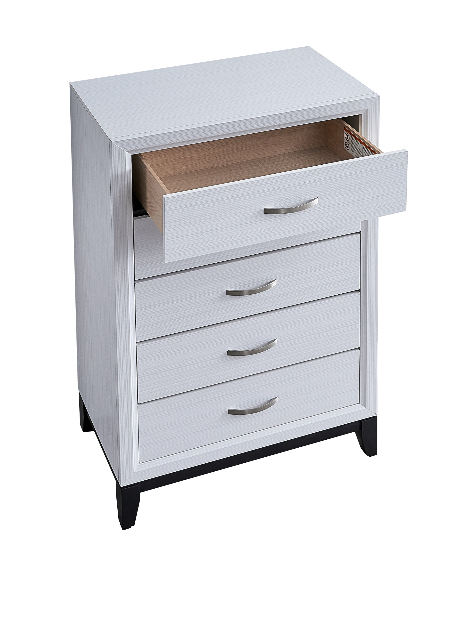 51" White Wood Dresser Chest - Bedroom Storage