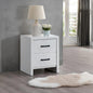 Morris G0093-N  2 Drawer Nightstand White