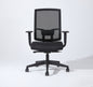 Complus Polyester Seat Pro Ergonomic High Back Office Task  Mesh Chair 27"H in Black Color With Arms