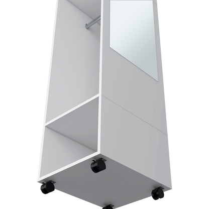 Wardrobe Devon: White Engineered Wood Dresser - 63" Wide