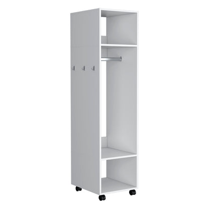 Wardrobe Devon: White Engineered Wood Dresser - 63" Wide