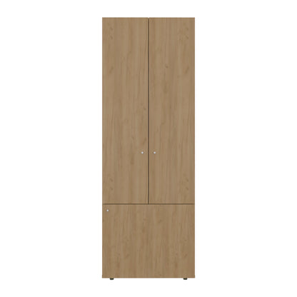 Soham Closet System Duo Dresser - Beige Engineered Wood Storage