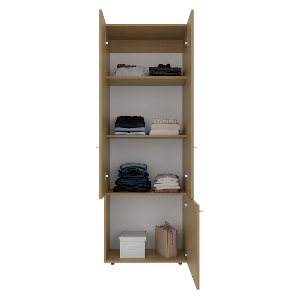 Soham Closet System Duo Dresser - Beige Engineered Wood Storage