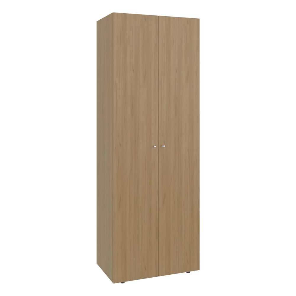 Beige Engineered Wood Dresser with Hanging Rod - 15.8"W x 23.6"D x 24.9"H for Bedroom