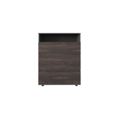 Gray Engineered Wood Dresser - 31.5" Wide for Bedroom