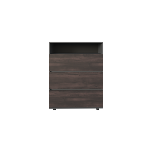 Gray Engineered Wood Dresser - 31.5" Wide for Bedroom