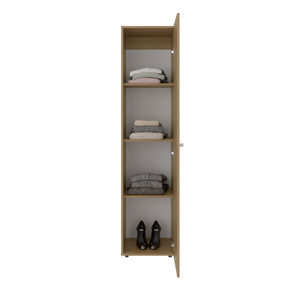 Jasmine Wardrobe with Mirror - Tall Storage Dresser