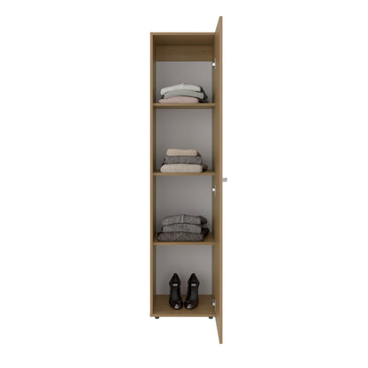 Jasmine Wardrobe with Mirror - Tall Storage Dresser