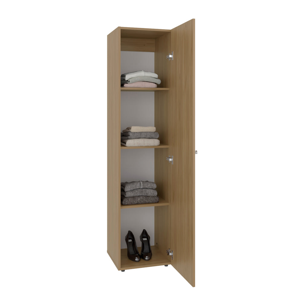 Jasmine Wardrobe with Mirror - Tall Storage Dresser