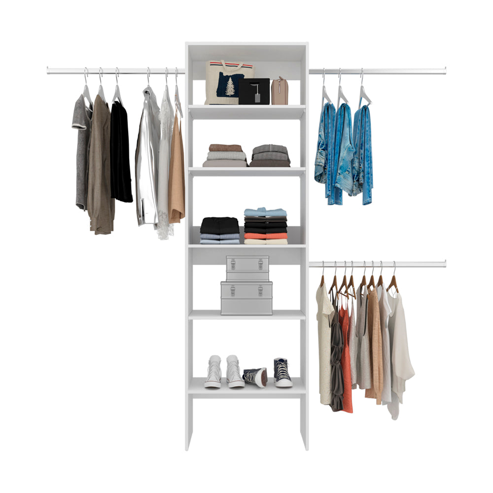 Cassville Closet System Dresser - White Engineered Wood for Bedroom