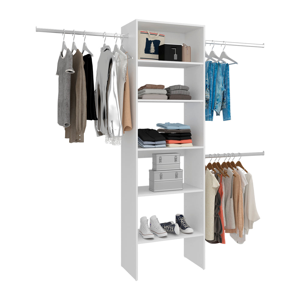 Cassville Closet System Dresser - White Engineered Wood for Bedroom