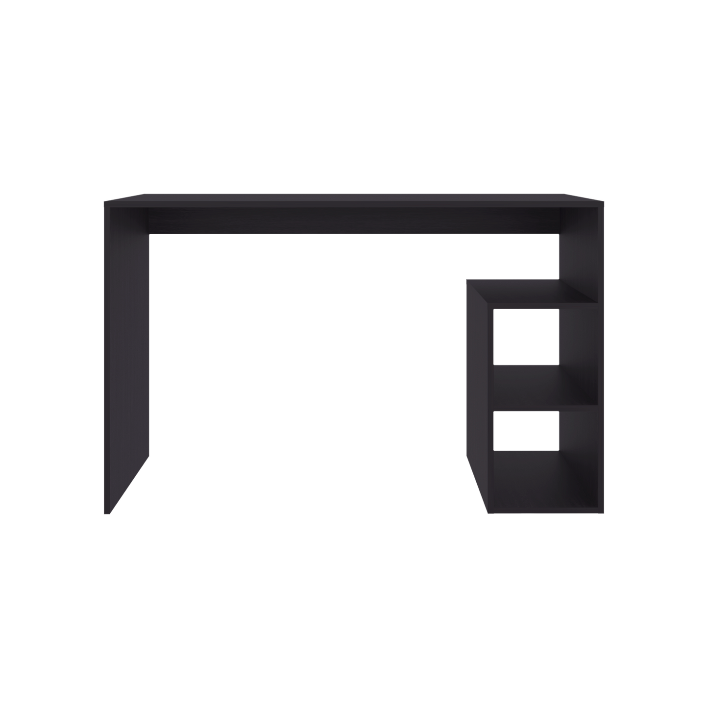Rolla Desk Orquidea - Modern Black Office Storage for Home Office