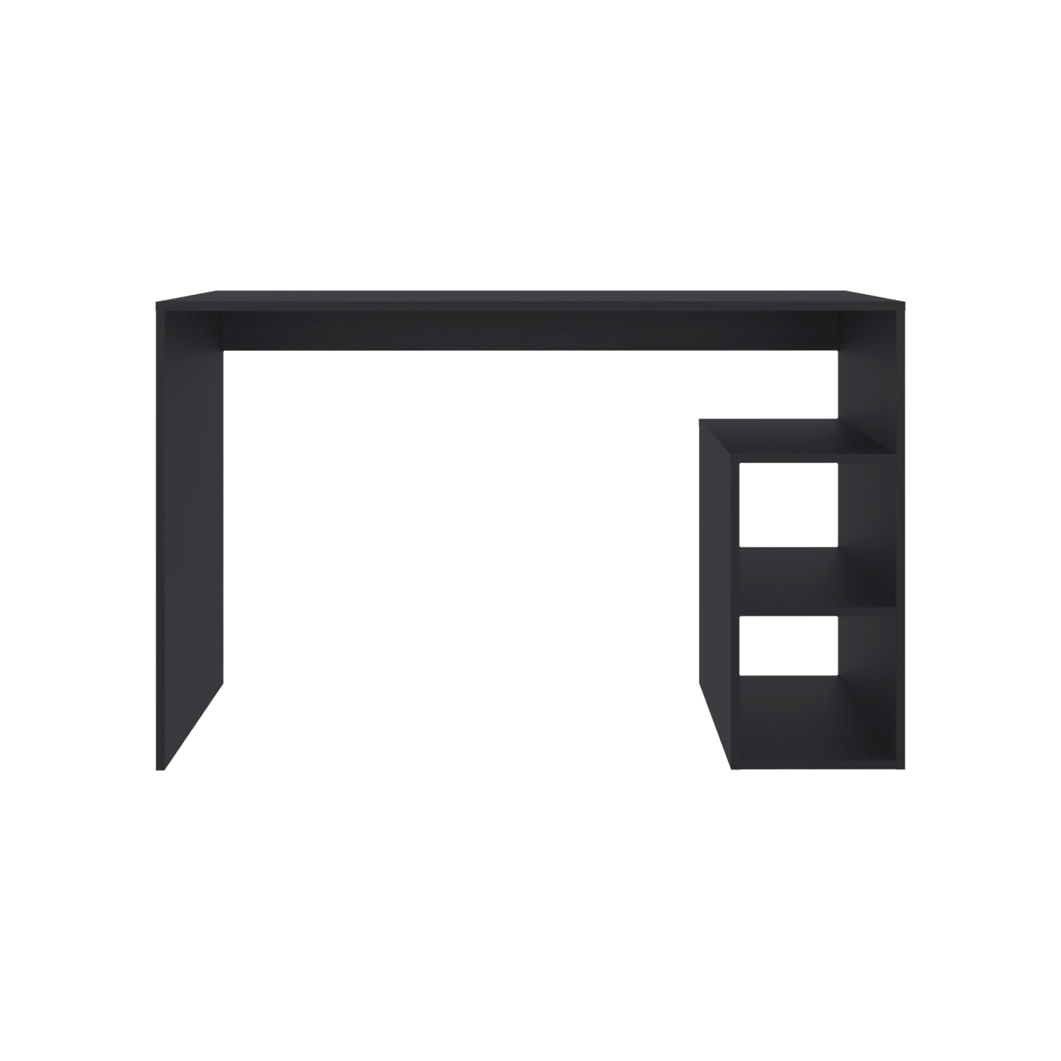 Rolla Desk Orquidea - Modern Black Office Storage for Home Office