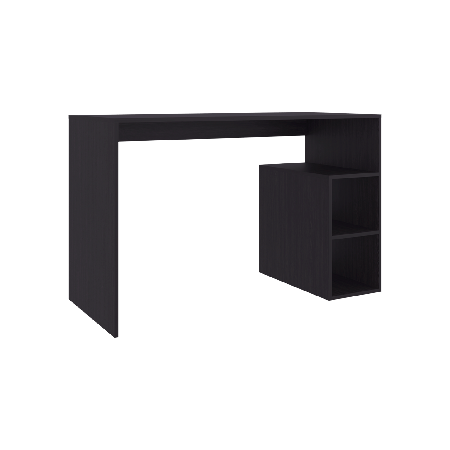 Rolla Desk Orquidea - Modern Black Office Storage for Home Office