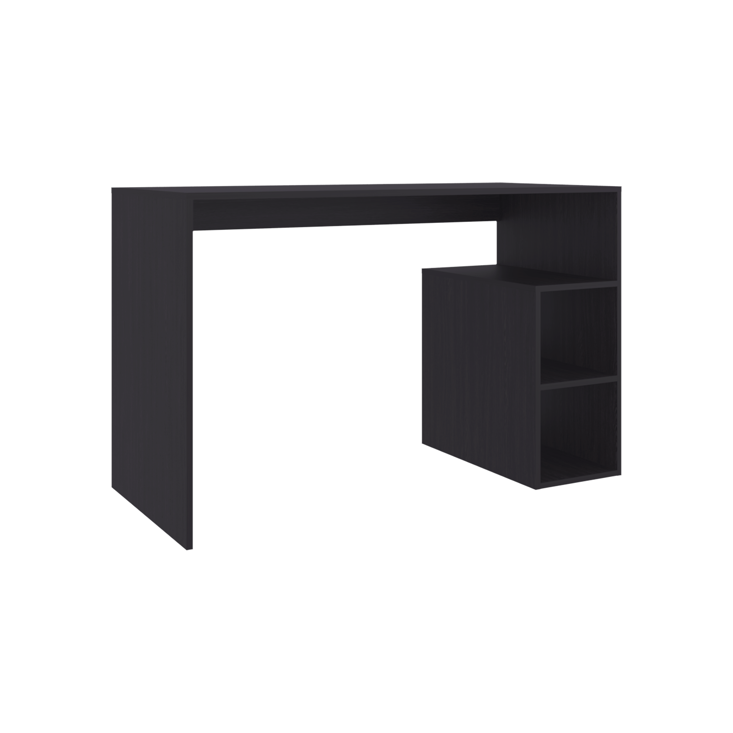 Rolla Desk Orquidea - Modern Black Office Storage for Home Office