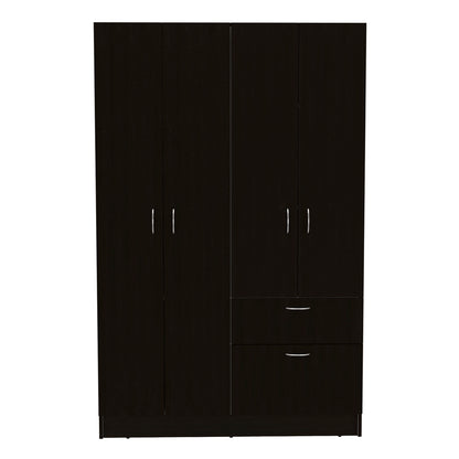 Armoire Alpes, Bedroom, Black / White