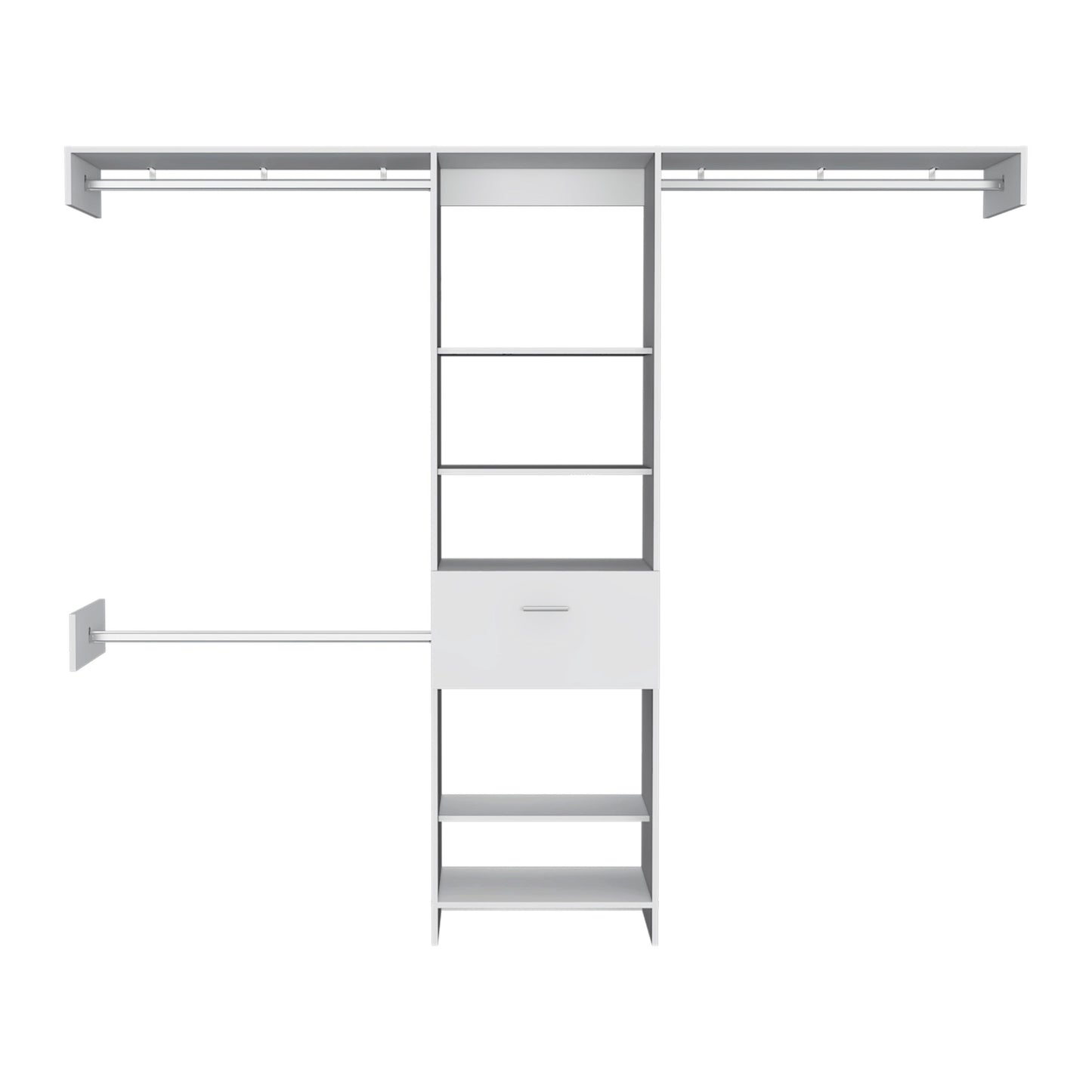 150 Closet System British, Bedroom, Black