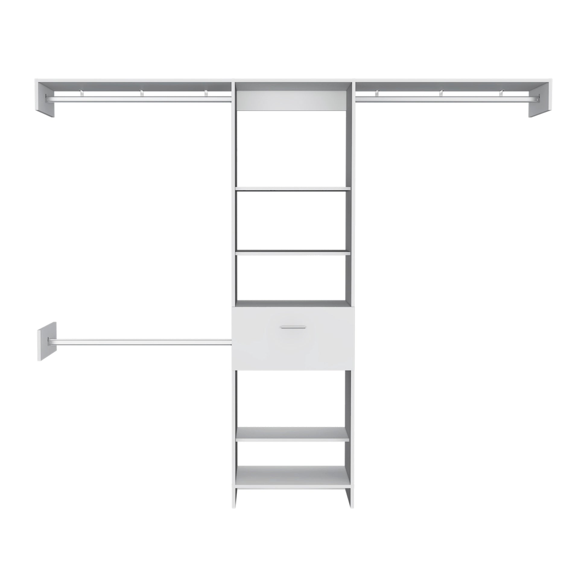 150 Closet System British, Bedroom, Black