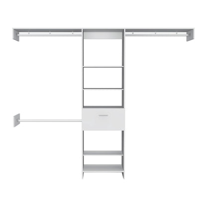 150 Closet System British, Bedroom, Black