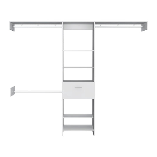 150 Closet System British, Bedroom, Black
