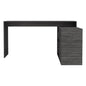 L-Shaped Desk Desti, Office, Smokey Oak