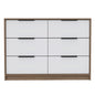 4 Drawer Double Dresser Maryland, Bedroom, Pine / White