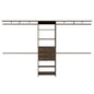 Closet System Pittsburg, Bedroom, Dark Walnut