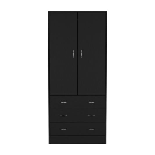 Armoire Ramey, Bedroom, Black