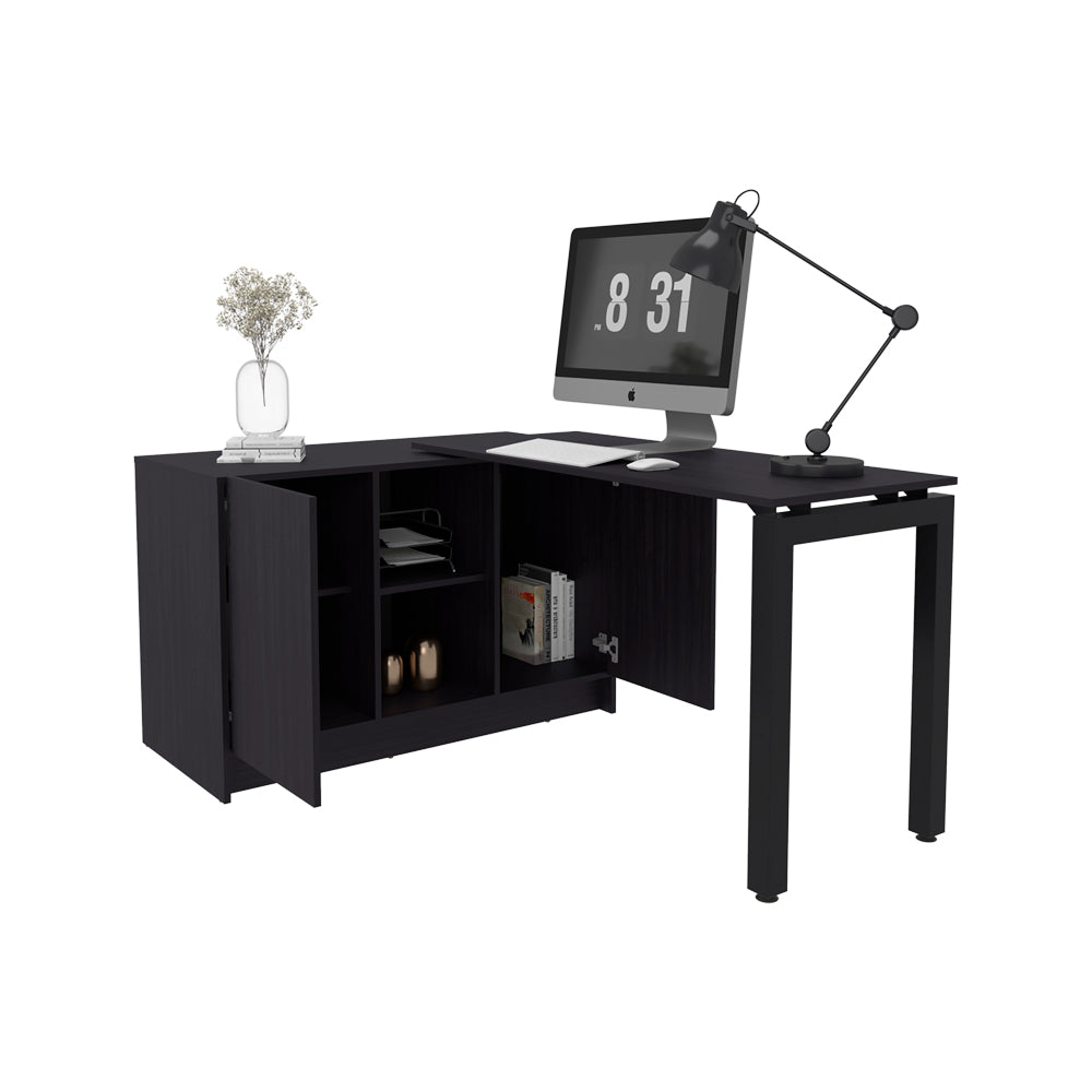 Beattie Desk Nova - Black Rotating Home Office Desk
