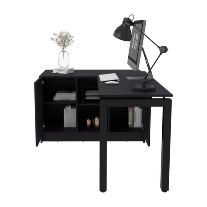 Beattie Desk Nova - Black Rotating Home Office Desk